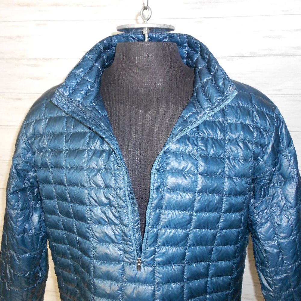 Patagonia Blue Puffer Pullover 1/2 Zip Jacket Mens Sz. XL GOOSE DOWN ULTRA LIGHT - Picture 13 of 15